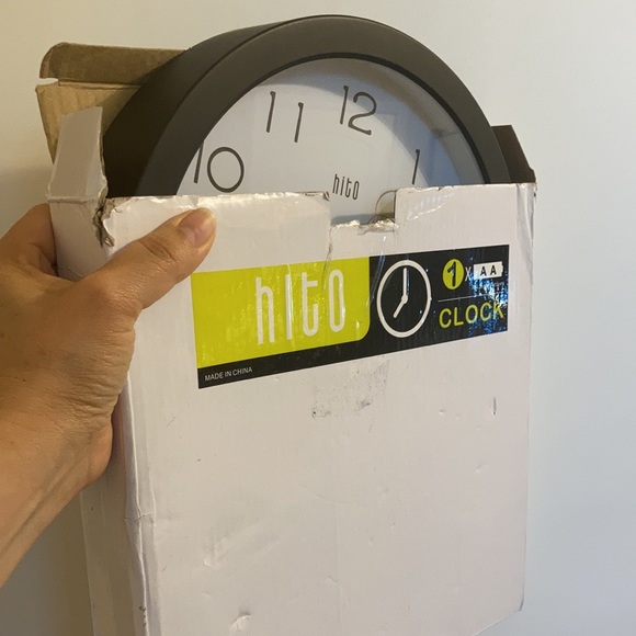 Silent Floral Wall Clock Non Ticking 10 inch Decorative  (Lotus Black) - Picture 5 of 8